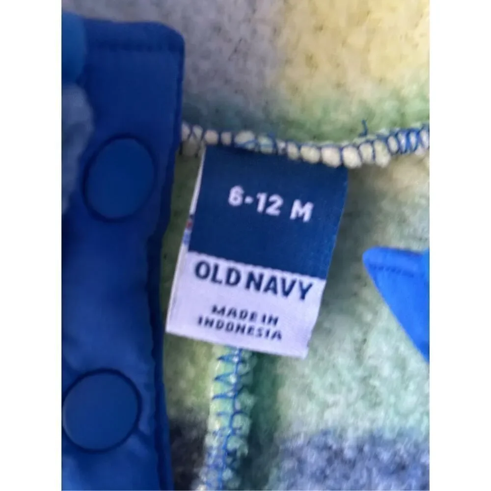 ❤️Old Navy Cozy Sherpa Snap Button Onesie 6-12M